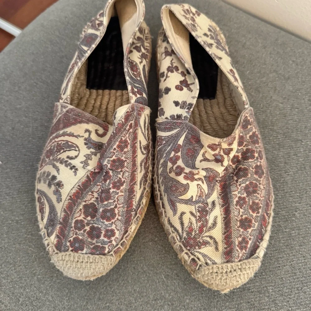 Isabel Marant Paisley Espadrille Flats EU 37 US 7